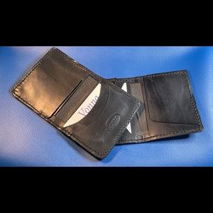 Leather handmade card holder